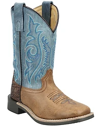 Smoky Mountain Little Boys' Cole Western Boots - Broad Square Toe