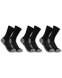 Carhartt Men's Force Midweight Crew Socks - 3-Pack