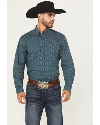Cinch Men's Printed Long Sleeve Button-Down Western Shirt