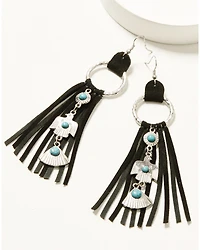 Idyllwind Women's Garland Thunderbird Leather Fringe Earrings