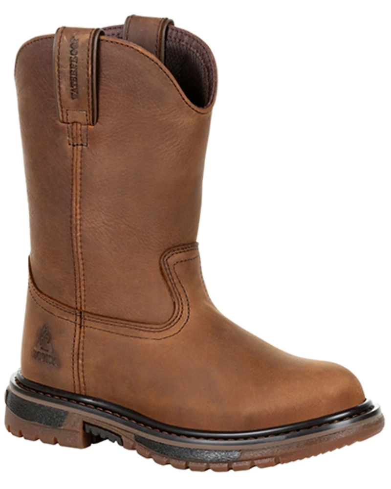 Rocky Boys' Original Ride FLX Waterproof Western Boots - Round Toe