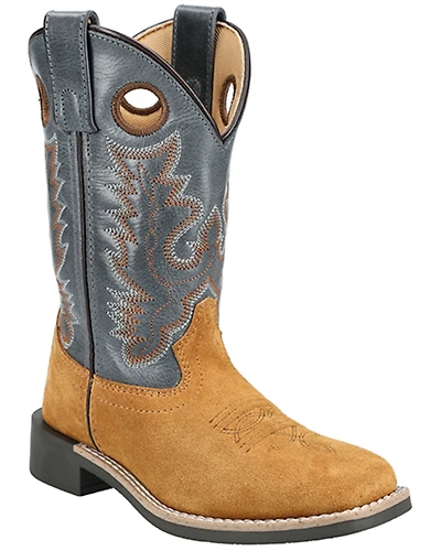 Smoky Mountain Boys' Tex Western Boots - Broad Square Toe