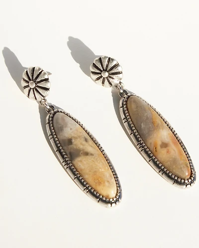 Shyanne Women's Rodeo Sunset Natural Stone Earrings