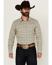 Cody James Men's Gravity Paisley Print Long Sleeve Snap Western Shirt - Tall