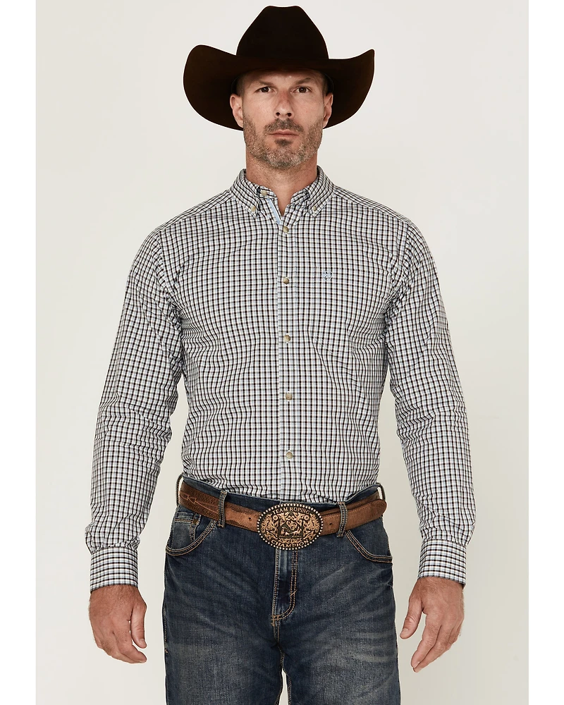 Ariat Men's Creek Plaid Print Long Sleeve Button-Down Western Shirt