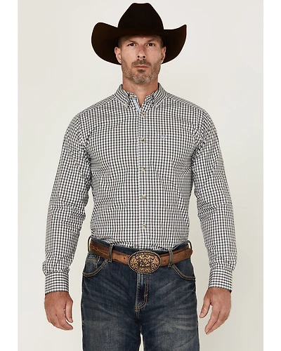 Ariat Men's Creek Plaid Print Long Sleeve Button-Down Western Shirt