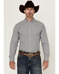 Ariat Men's Creek Plaid Print Long Sleeve Button-Down Western Shirt