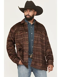 Ariat Men's Caldwell Southwestern Serape Stripe Print Long Sleeve Button-Down Shirt Jacket