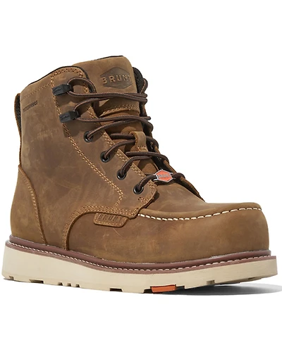 Brunt Workwear Men's 6" Marin Waterproof Moc Work Boots - Soft Toe