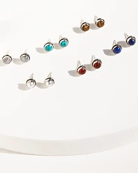Paige Wallace Women's Multi-Stone Stud Earring Set - 6 Piece