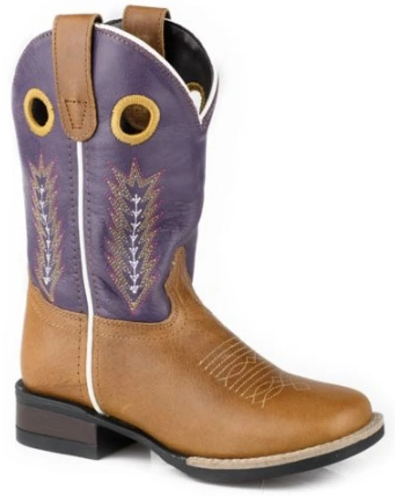 Roper Little Girls' James Western Boots - Broad Square Toe