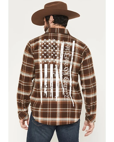 Howitzer Men's Boot Barn Exclusive For Love & Country Plaid Print Long Sleeve Button-Down Flannel Shirt