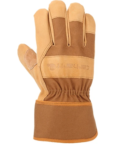 Carhartt Men's Duck & Synthetic Leather Safety Cuff Work Gloves