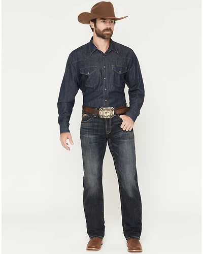 Ariat Men's M5 Bart Keith Dark Wash Mid Rise Straight Rigid Denim Jeans