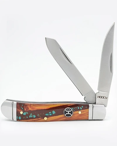 Hooey Small Turquoise Trapper Knife