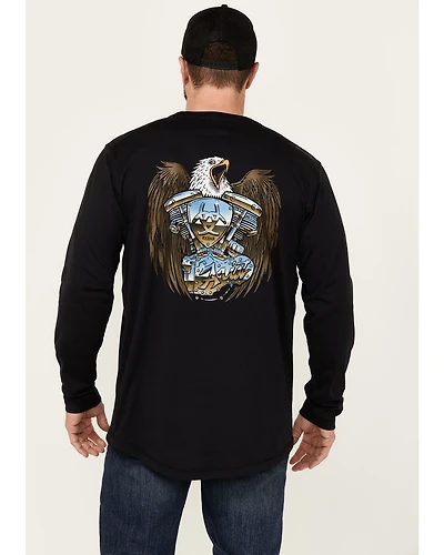 Ariat Men's Rebar Workman Chrome Moto Eagle Long Sleeve Graphic Work T-Shirt