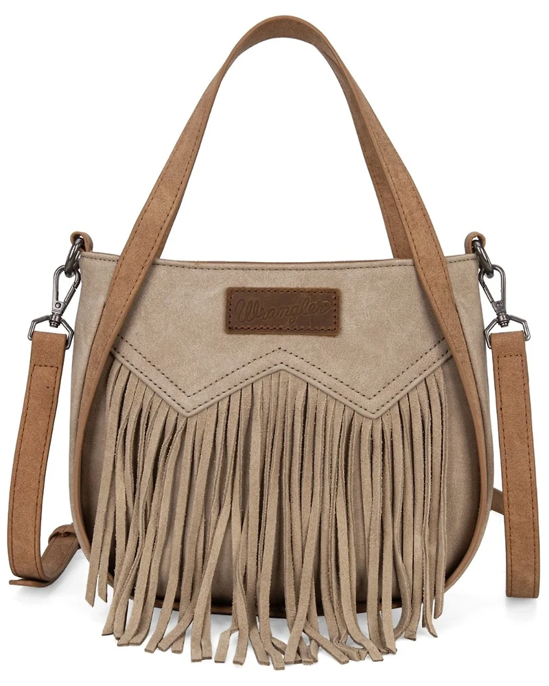 Wrangler Women's Toe Tone Fringe Crossbody Bag