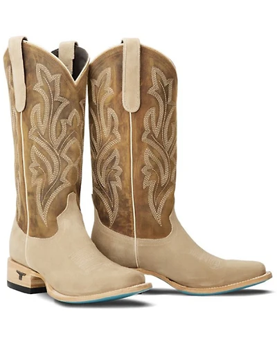 Lane Women's Classic Suede Western Boots - Square Toe