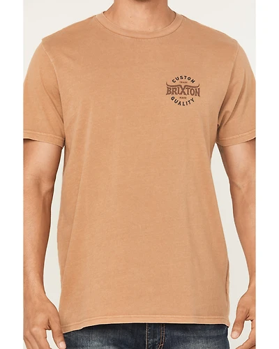 Brixton Men's Gibson Logo Short Sleeve Graphic T-Shirt