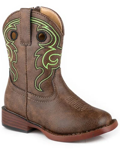 Roper Toddler Boys' Reno Western Boots - Square Toe