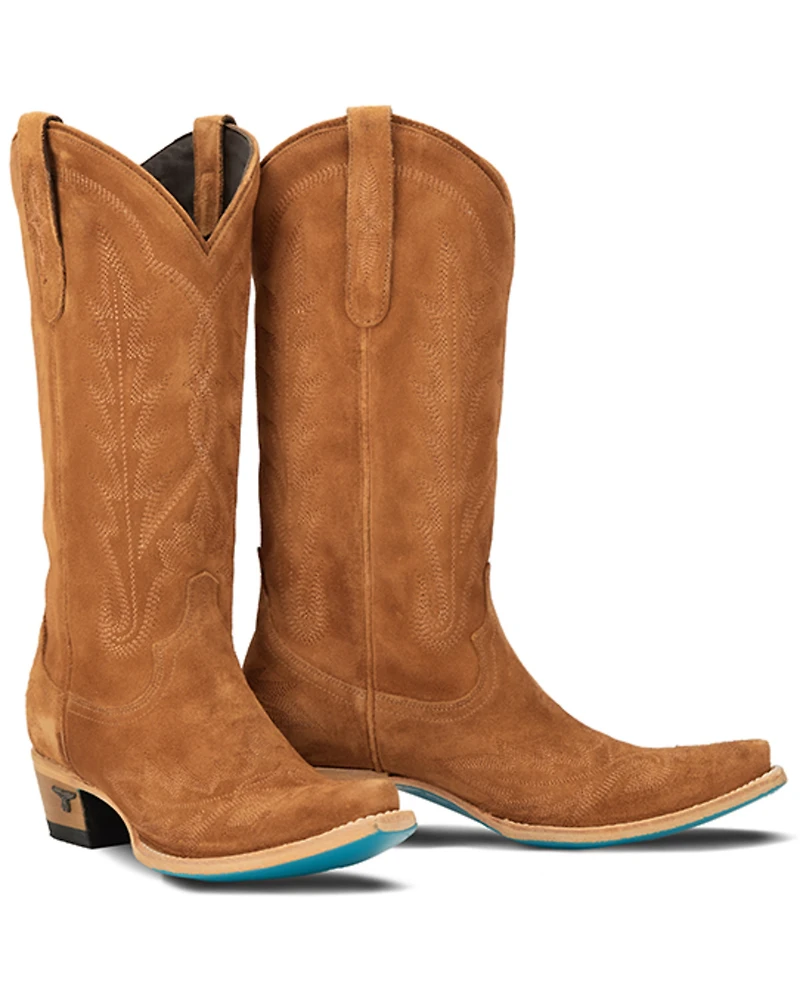 Lane Women's Lexington Suede Tall Western Boots - Snip Toe