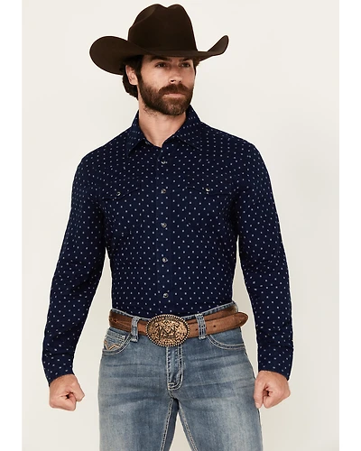 Wrangler Retro Men's Printed Long Sleeve Snap Western Shirt
