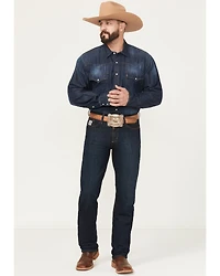 Cinch Men's Silver Label Dark Wash Slim Straight Jeans