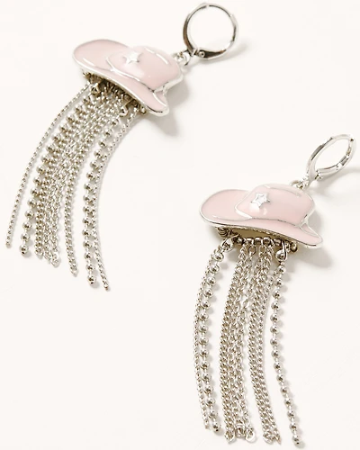 Shyanne Women's Cowboy Hat Fringe Earrings