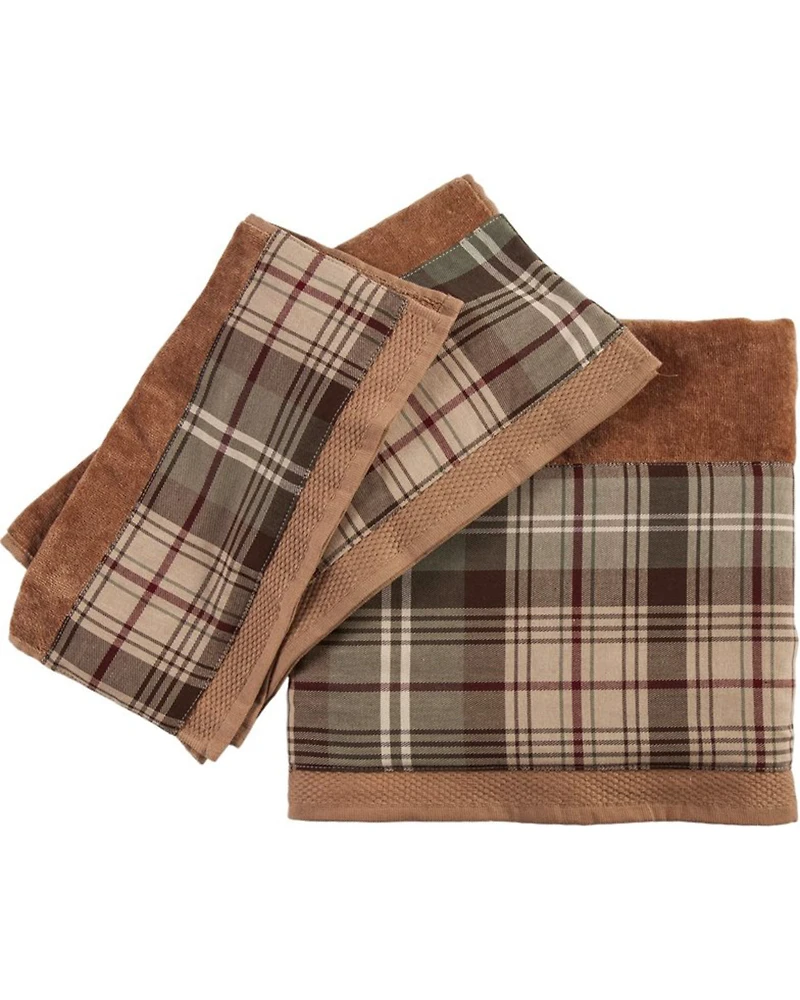 HiEnd Accents Huntsman Plaid Towel Set - 3 Piece