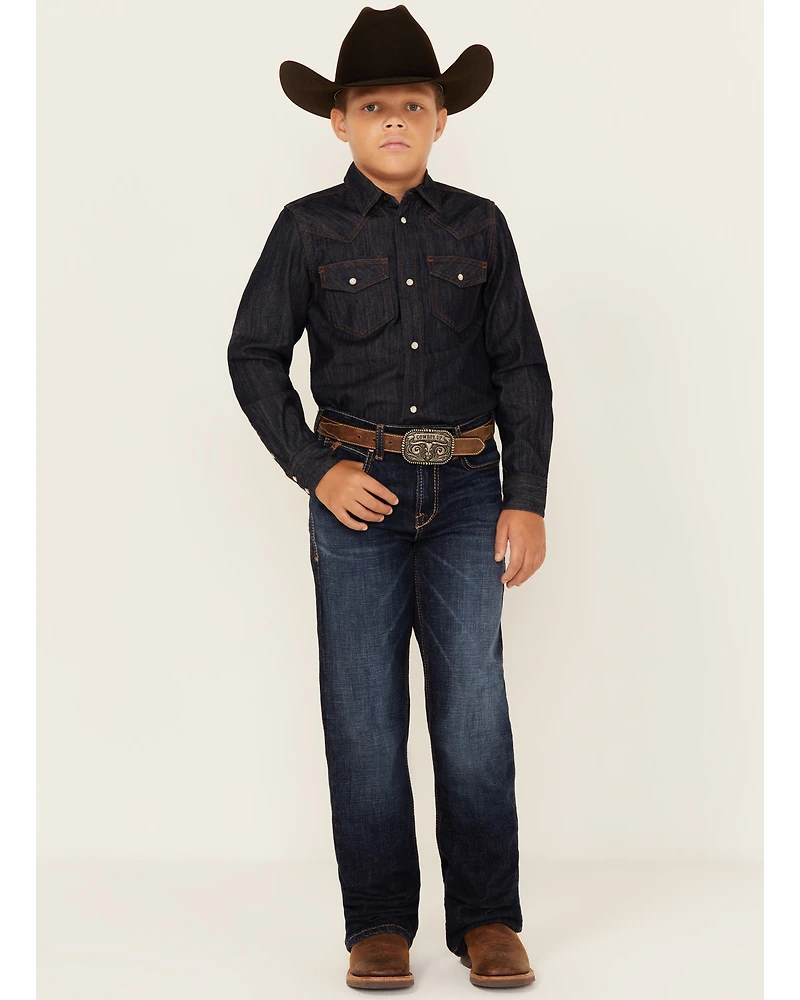 Ariat Boys' B4 Relaxed Bootcut Stretch Denim Jeans
