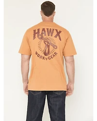 Hawx Men's Solid Wrench Short Sleeve Graphic Work T-Shirt