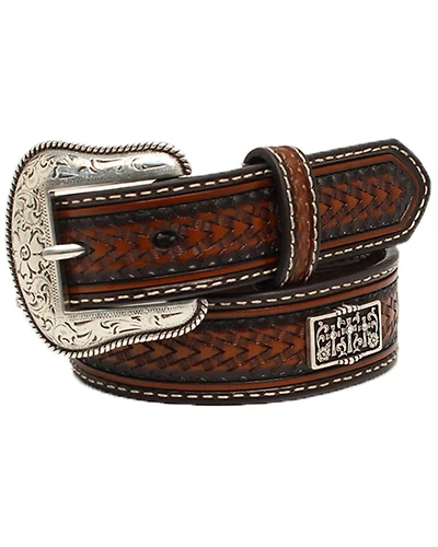 Nocona Boys' Studded Cross Western Belt