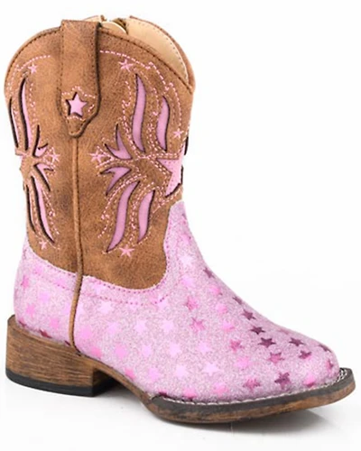 Roper Toddler Girls' Starlet Western Boots - Broad Square Toe