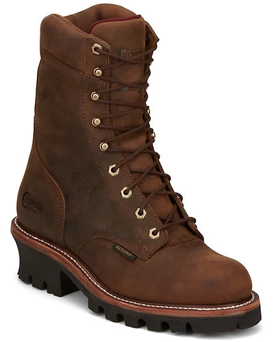 Chippewa Men's 9" Waterproof Insulated Logger Work Boots - Steel Toe