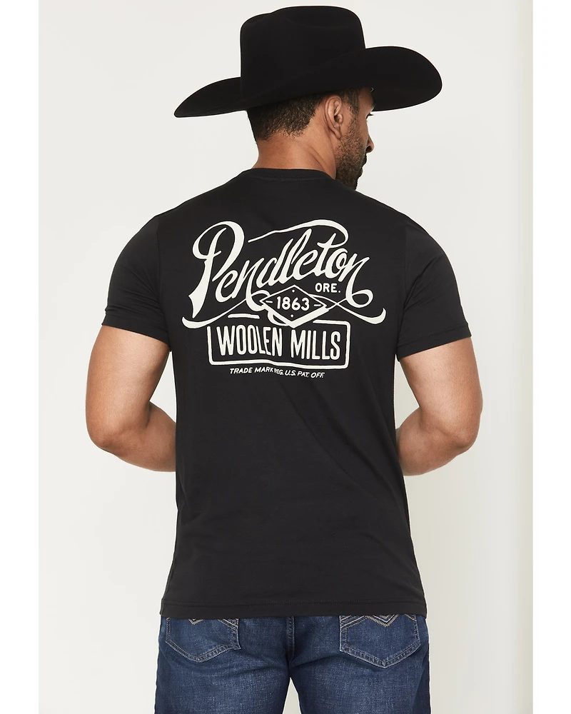 Pendleton Men's Script Logo Short Sleeve Graphic T-Shirt