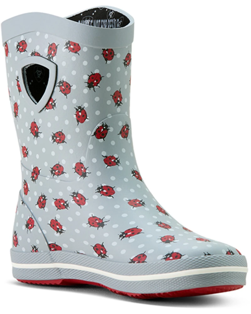 Ariat Boys' Kelmarsh Lady Bug Print Rubber Boots