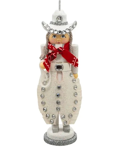 Kurt Adler Hollywood Rhinestone Cowgirl Nutcracker Ornament