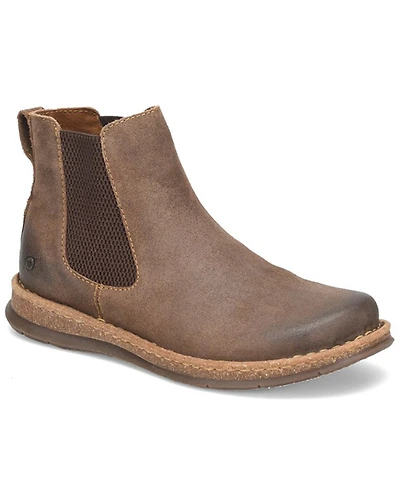 Born Men's Brody Distressed Ankle  Boots - Round Toe