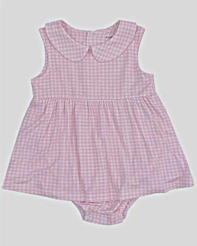 Angel Dear Infant Girls' Gingham Print Sleeveless Onesie with Skirt