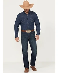 Wrangler Retro Men's 88MWZ Dark Wash Slim Fit Straight Stretch Denim Jeans