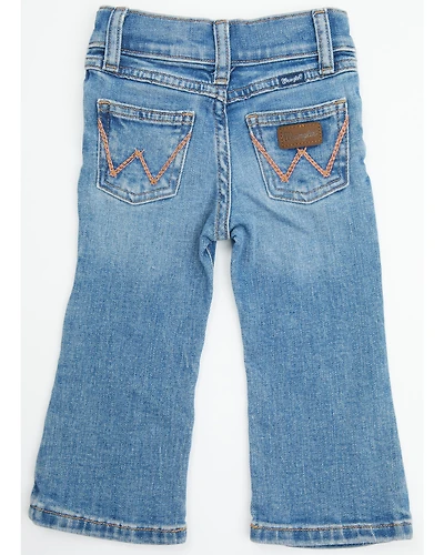 Wrangler Infant Girls' Medium Wash Bootcut Stretch Denim Jeans