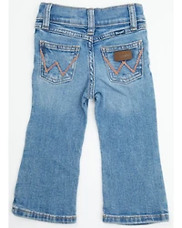 Wrangler Infant Girls' Medium Wash Bootcut Stretch Denim Jeans