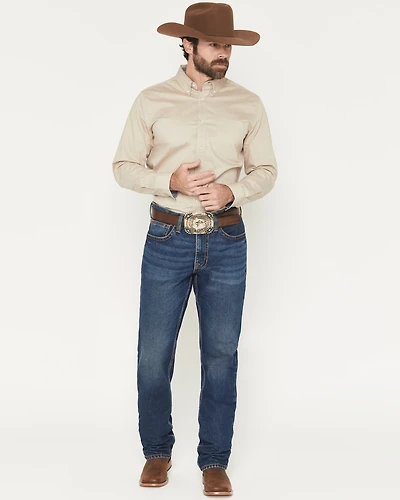 Cody James Men's Dakota Wash Jackson Slim Straight Rigid Denim Jeans