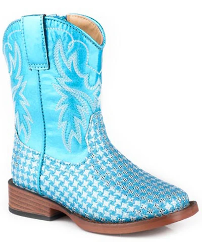 Roper Toddler Girls' Glitter Gleam Western Boots - Square Toe