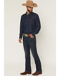 Wrangler Retro Men's 77MWZ Dark Wash Slim Bootcut Stretch Denim Jeans