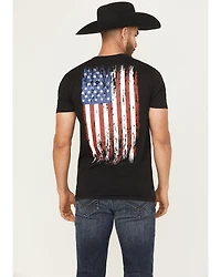 Howitzer Men's Americana Short Sleeve Graphic Muscle T-Shirt