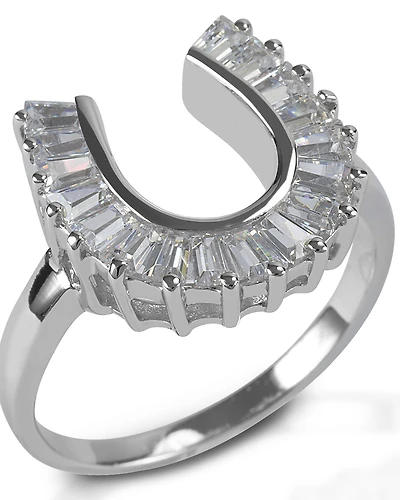 Kelly Herd Women's Baguette Horseshoe Ring