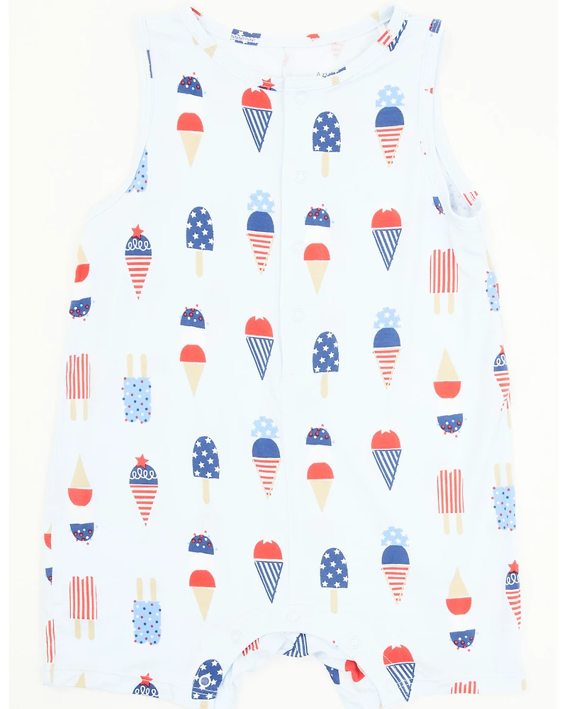 Angel Dear Infant Boys' American Ice Cream Shortie Sleeveless Snap Onesie