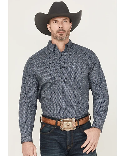 Ariat Men's Colson Geo Print Long Sleeve Button-Down Western Shirt