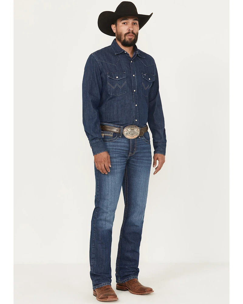 Cinch Men's Medium Wash Ian Slim Bootcut Denim Jeans